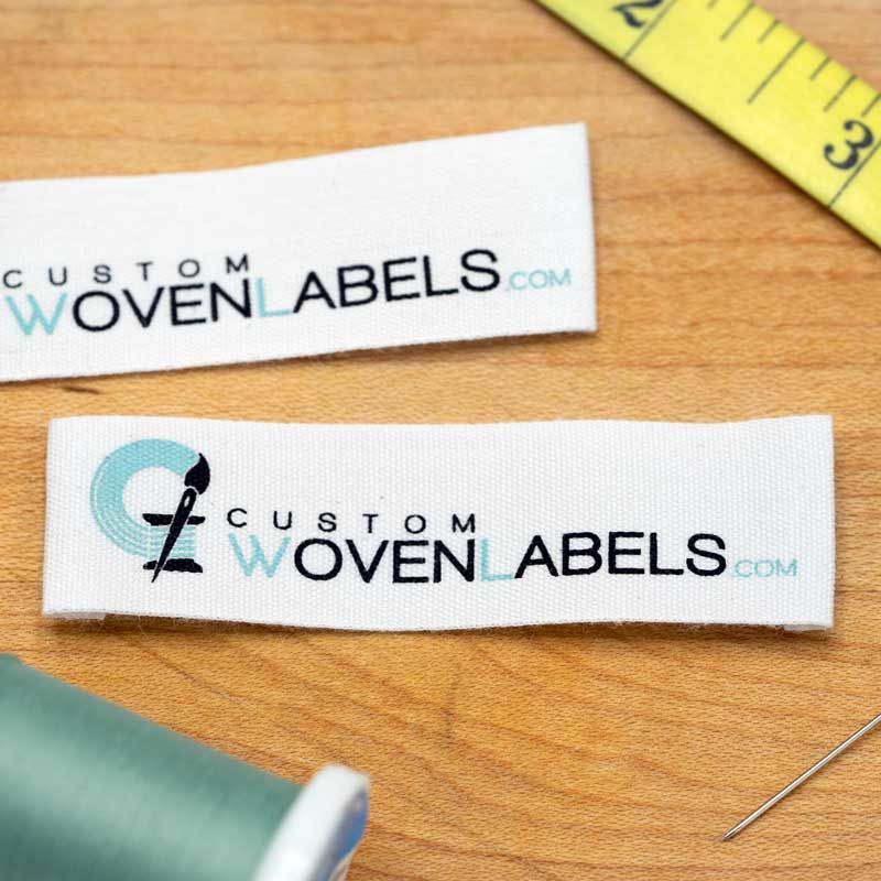 1000 Custom Woven Clothing Labels With Text only up to 2 Colors, Sew in  Labels, Iron Labels, Fabric Labels, Cotton Labels, Logo Labels 