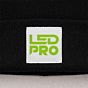 custom rush printed label on black beanie