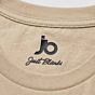 heat transfer label in neckline of t-shirt