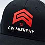 raised silicone heat transfer on black cap
