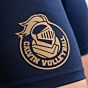 silicone heat transfer on navy athletic shorts