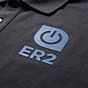 branded silicone transfer on polo shirt
