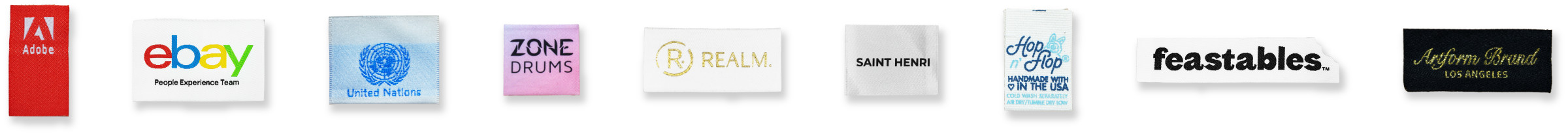 custom woven labels brand partners