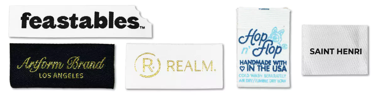 Custom woven labels for clothing