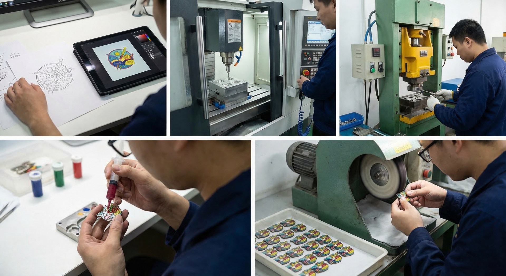 Custom pin manufacturing process from design to finished product